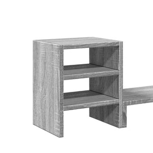 Monitorständer mit Organizer Grau Sonoma