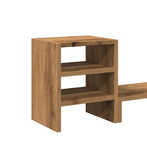 Monitorständer Artisan Eiche mit Organizer