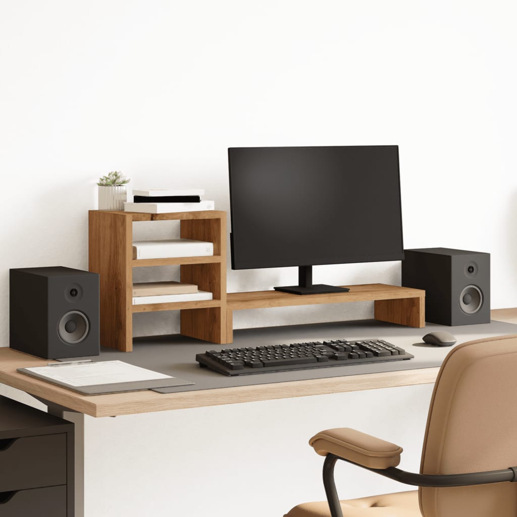 Monitorständer Artisan Eiche mit Organizer
