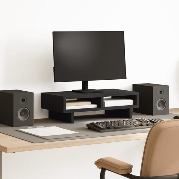 Monitorständer Schwarz 50x27 cm