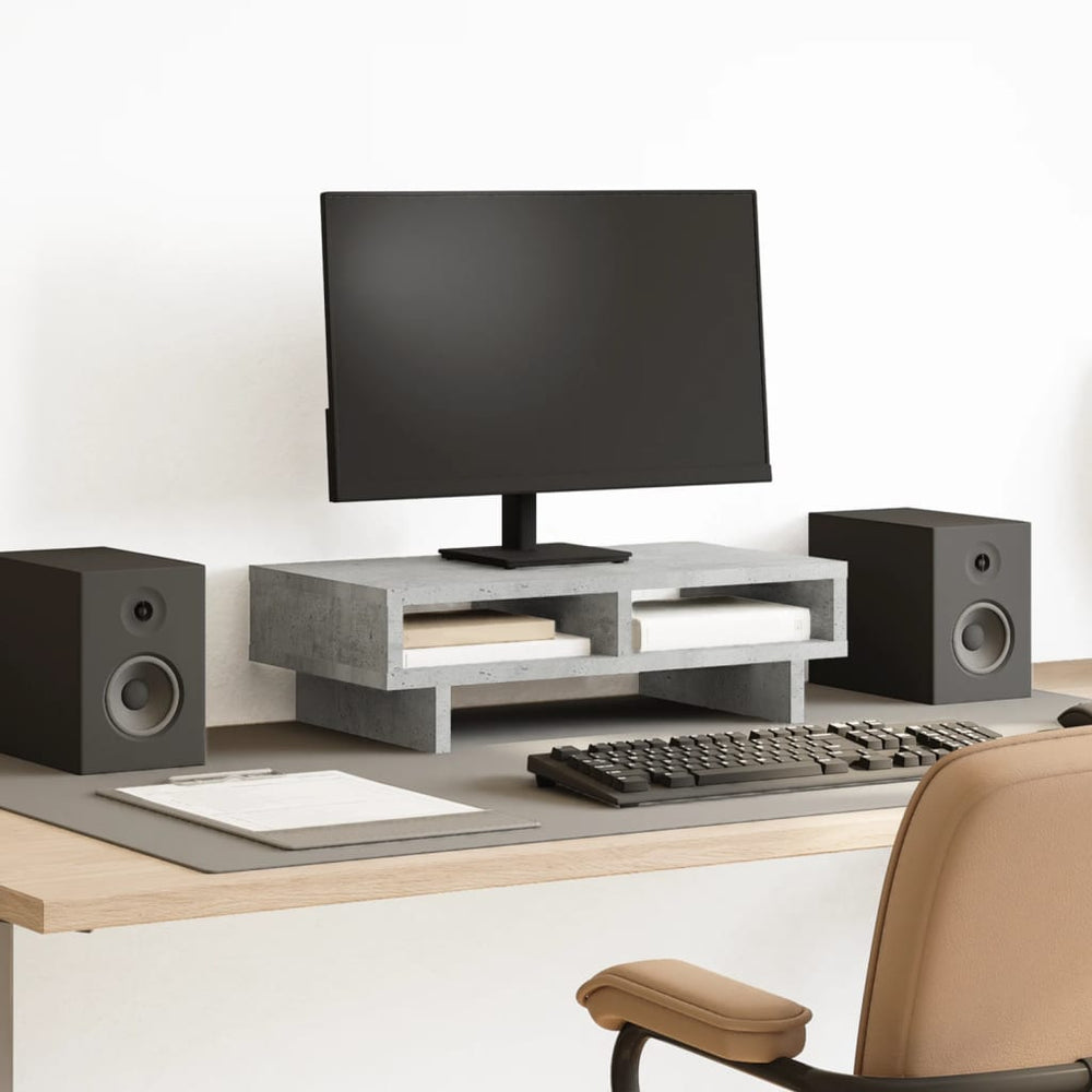 Monitorständer Betongrau 50x27 cm