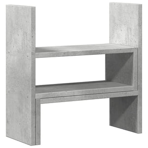 Verstellbarer Schreibtisch-Organizer Betongrau