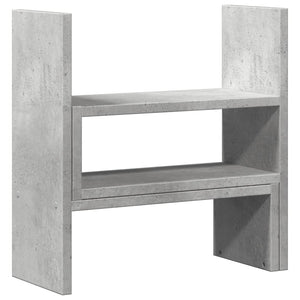 Verstellbarer Schreibtisch-Organizer Betongrau