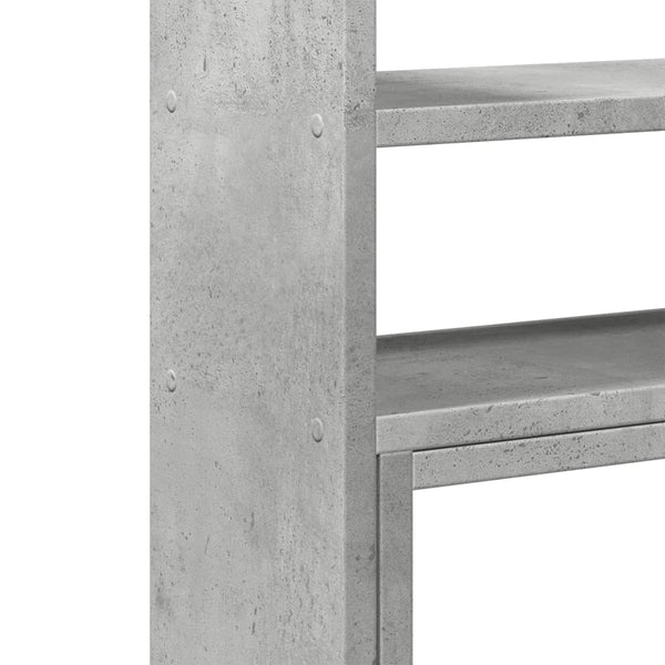 Verstellbarer Schreibtisch-Organizer Betongrau