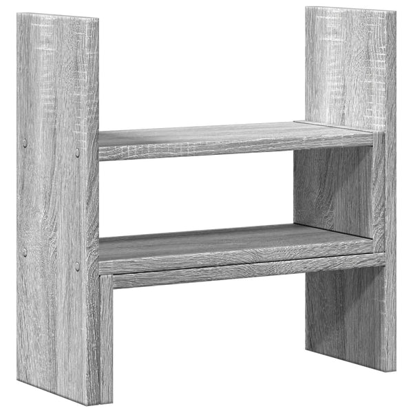 Verstellbarer Schreibtisch-Organizer Grau Sonoma