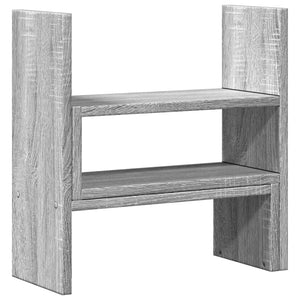 Verstellbarer Schreibtisch-Organizer Grau Sonoma