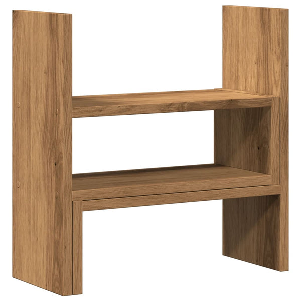 Verstellbarer Schreibtisch-Organizer Artisan-Eiche