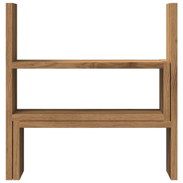 Verstellbarer Schreibtisch-Organizer Artisan-Eiche