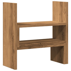 Verstellbarer Schreibtisch-Organizer Artisan-Eiche
