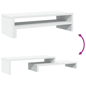 Monitorständer Weiß 54 cm Schreibtisch Organizer
