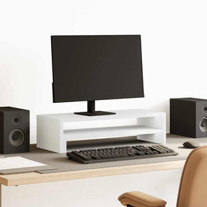 Monitorständer Weiß 54 cm Schreibtisch Organizer