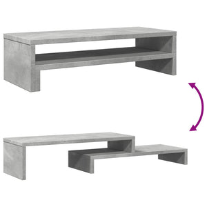 Monitorständer Betongrau 54x22x15 cm