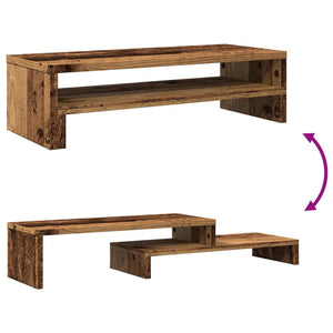 Monitorständer Altholz-Optik