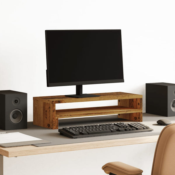 Monitorständer Altholz-Optik