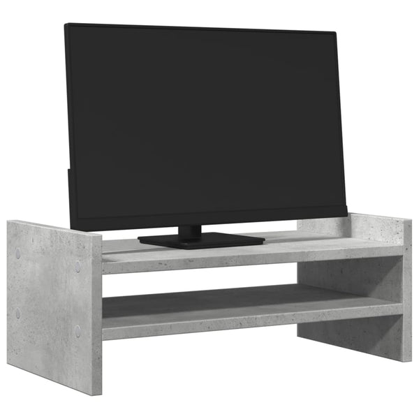 Monitorständer Betongrau 50x27x20 cm