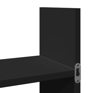 Schwarzer Wandschrank, 100x18x40 cm