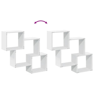 Wandschrank Weiß 78x18x71 cm
