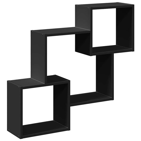 Schwarzer Wandschrank 78x71 cm
