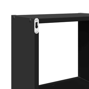 Schwarzer Wandschrank 78x71 cm