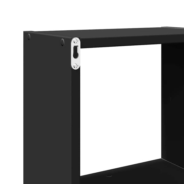 Schwarzer Wandschrank 78x71 cm