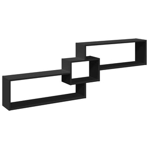 Schwarzer Wandschrank 158 cm