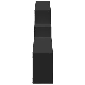 Schwarzer Wandschrank 158 cm
