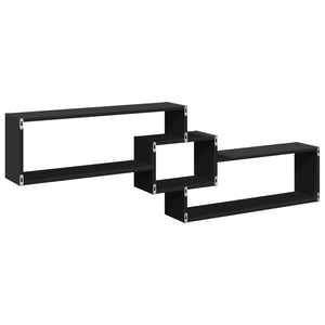 Schwarzer Wandschrank 158 cm