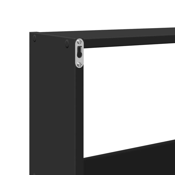 Schwarzer Wandschrank 158 cm