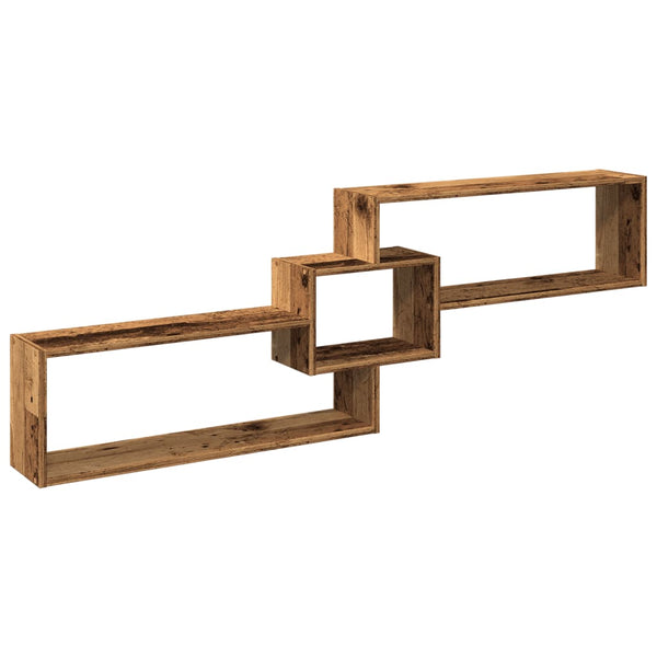 Wandschrank Altholz-Optik 158x53 cm