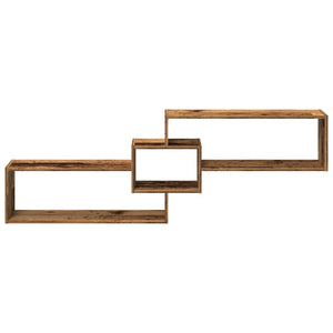 Wandschrank Altholz-Optik 158x53 cm