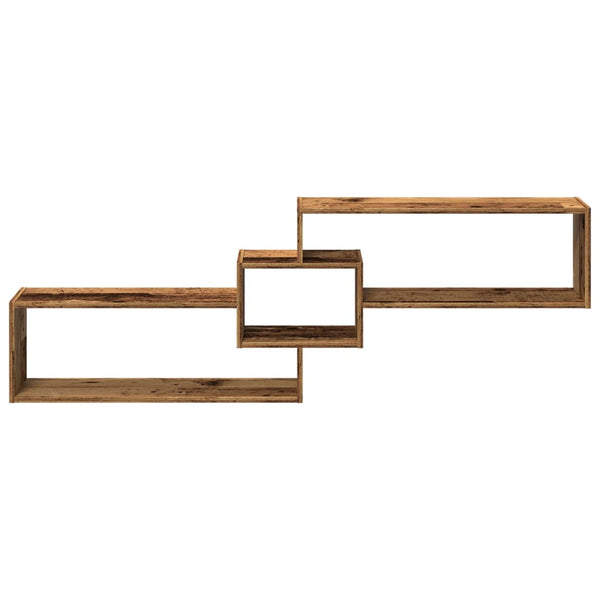 Wandschrank Altholz-Optik 158x53 cm