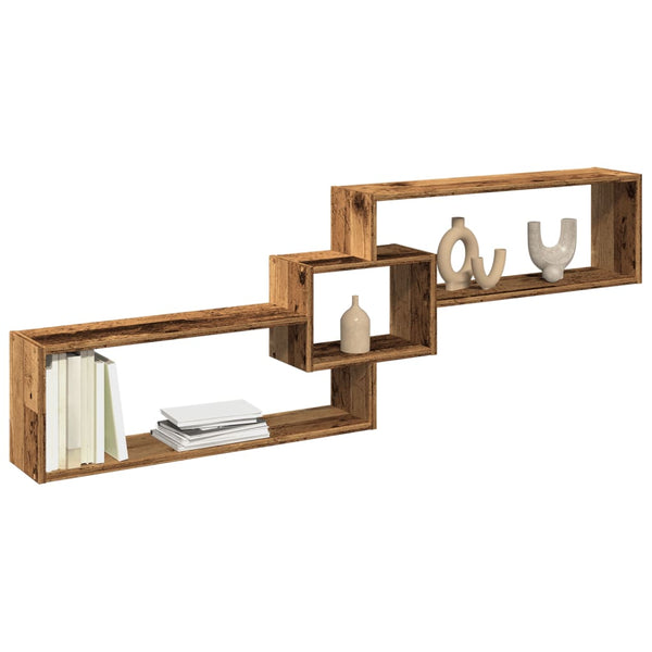 Wandschrank Altholz-Optik 158x53 cm