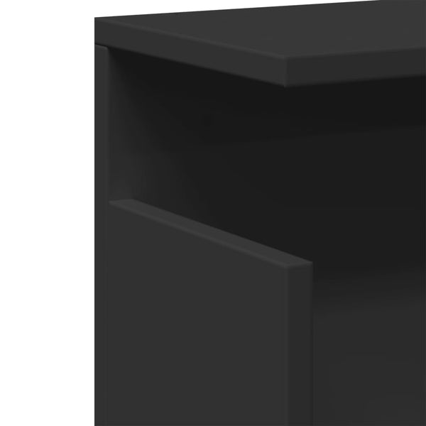 Wandschrank Schwarz 60x20x30 cm