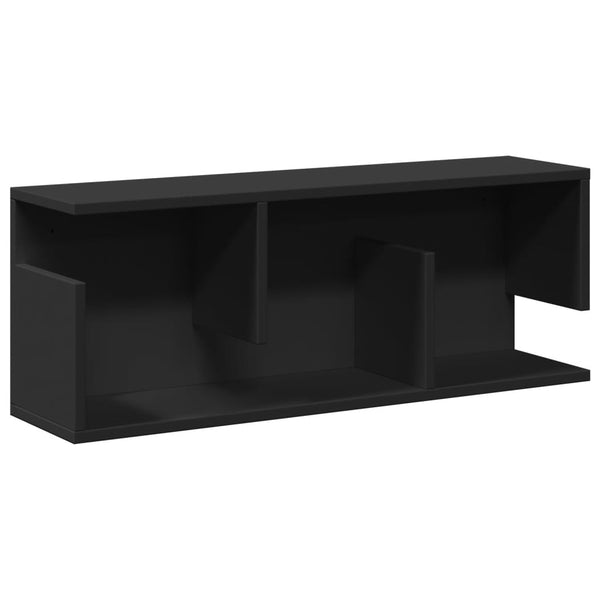 Wandschrank Schwarz 80x20x30 cm