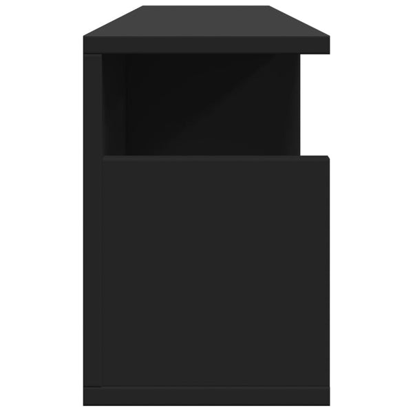 Wandschrank Schwarz 80x20x30 cm