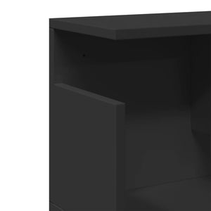 Wandschrank Schwarz 80x20x30 cm
