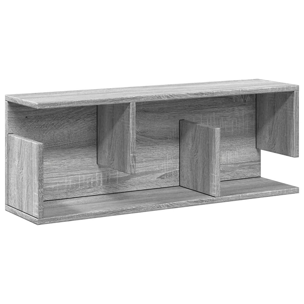 vidaXL Wall Cabinet 80x20x30 cm Grey Sonoma Engineered Wood
