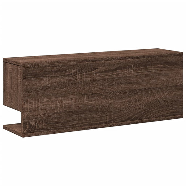 Wandschrank Eichenoptik 80x20x30 cm