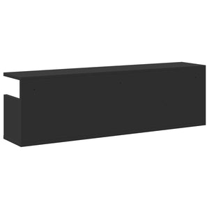 Schwarzer Wandschrank 100 cm