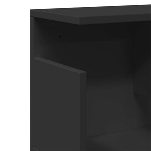 Schwarzer Wandschrank 100 cm