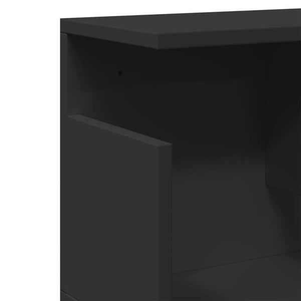 Schwarzer Wandschrank 100 cm
