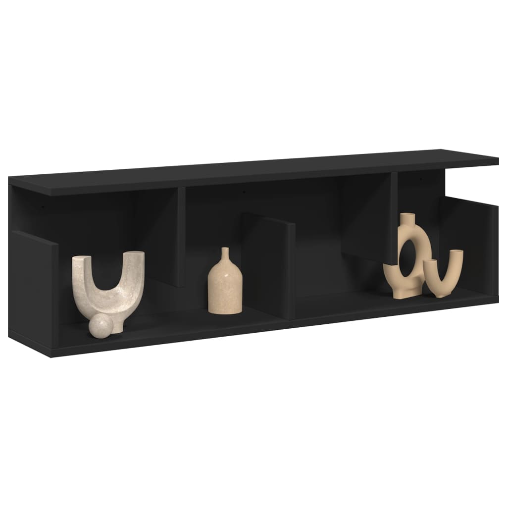 Schwarzer Wandschrank 100 cm
