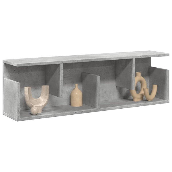 Wandschrank Betongrau 100x20x30 cm