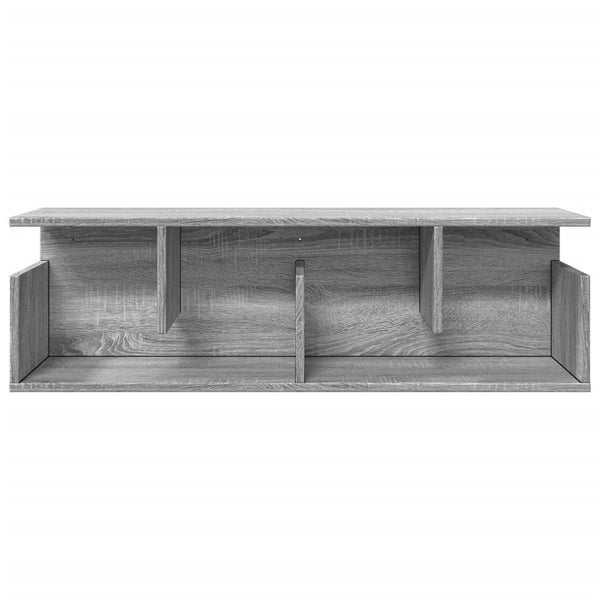 Grauer Wandschrank Sonoma 100x20x30 cm