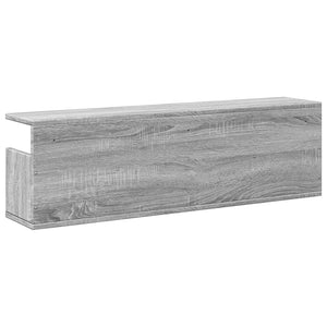 Grauer Wandschrank Sonoma 100x20x30 cm