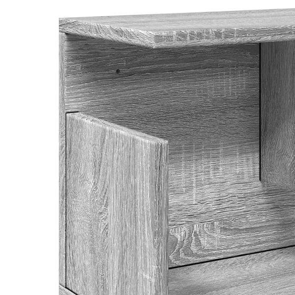 Grauer Wandschrank Sonoma 100x20x30 cm