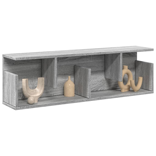 Grauer Wandschrank Sonoma 100x20x30 cm