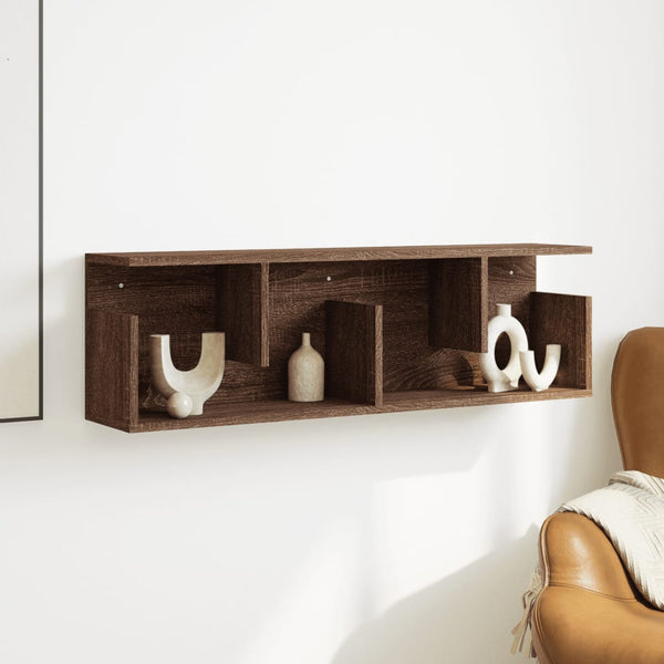Wandschrank Braun Eichen-Optik 100x20x30 cm