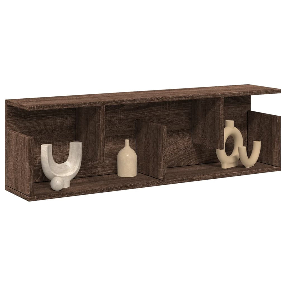 Wandschrank Braun Eichen-Optik 100x20x30 cm