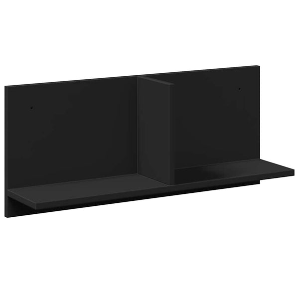 Schwarzer Wandschrank, 70x16,5x30 cm